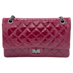 Chanel Red Quilted Patent Leather 2.55 