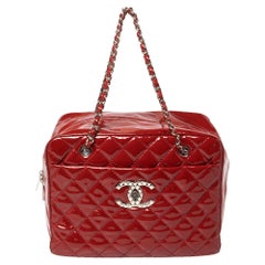 Chanel Red Patent Bag - 27 For Sale on 1stDibs  chanel patent leather bag  price, red patent leather bag, chanel patent mini