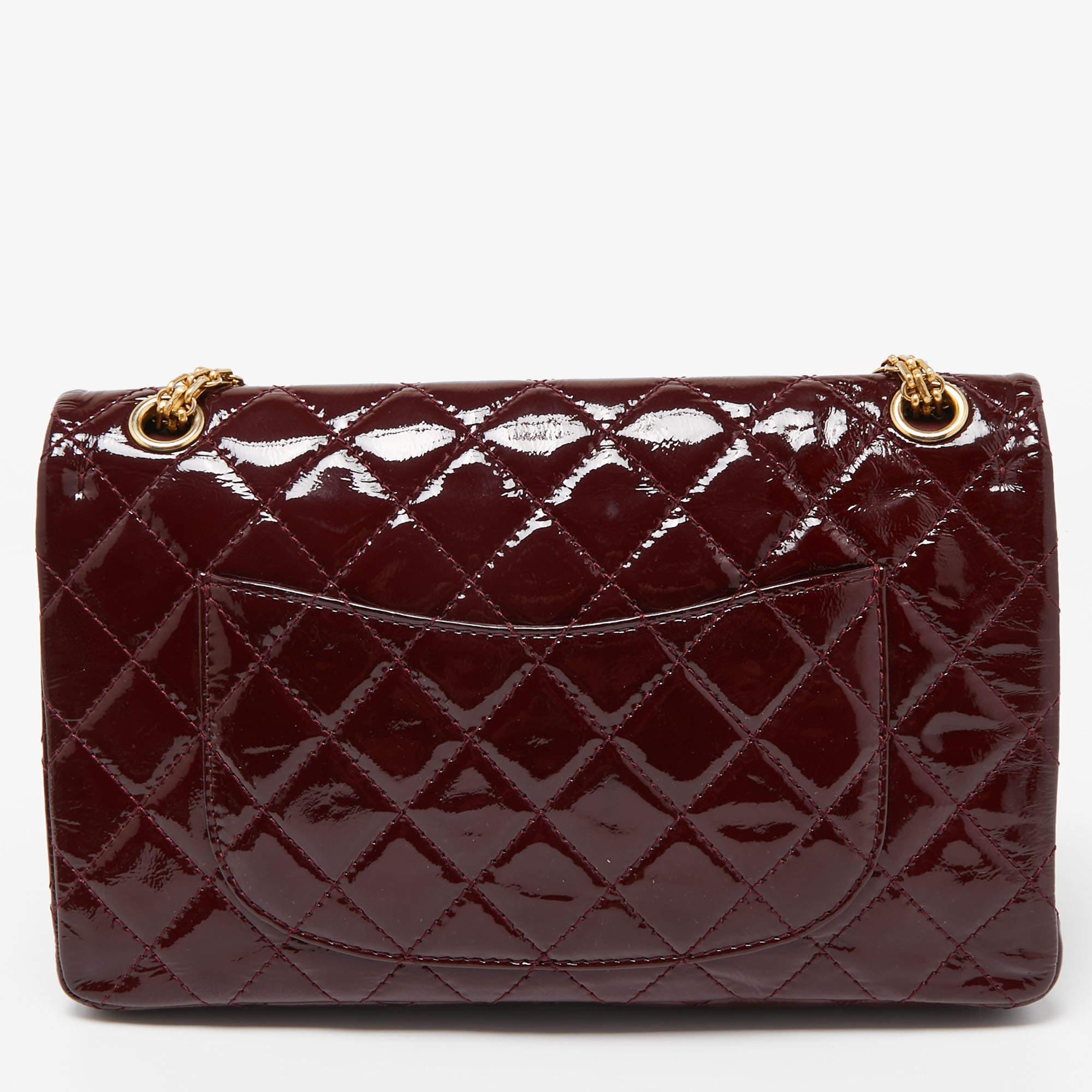 The house of Chanel offers this beautiful Reissue 2.55 Classic 226 Flap bag to help you create timeless style edits every season. Crafted using quilted leather, this piece will last you a long time.

Includes: Original Dustbag, Authenticity Card

