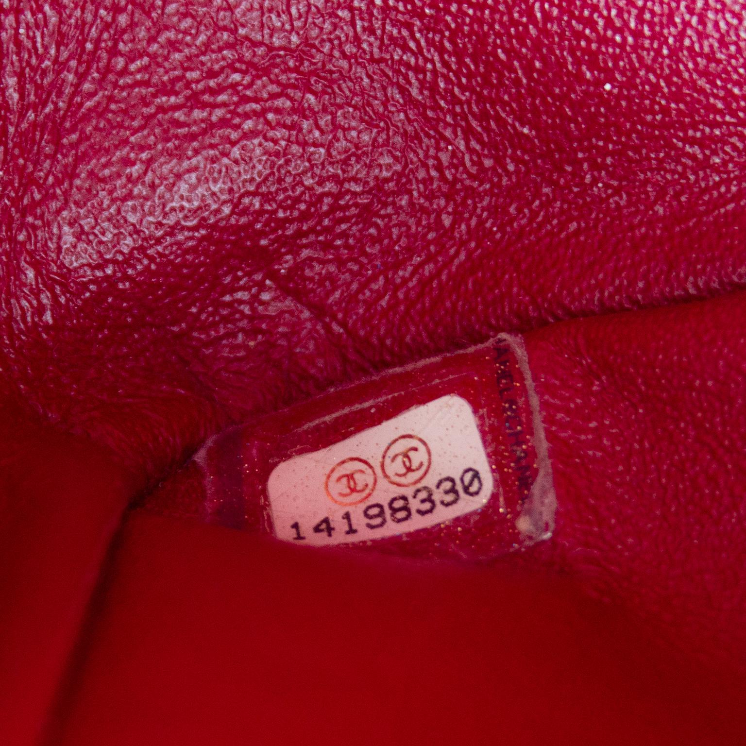Chanel Red Quilted Patent Leather Reissue 2.55 Bag with Mademoiselle Lock  5