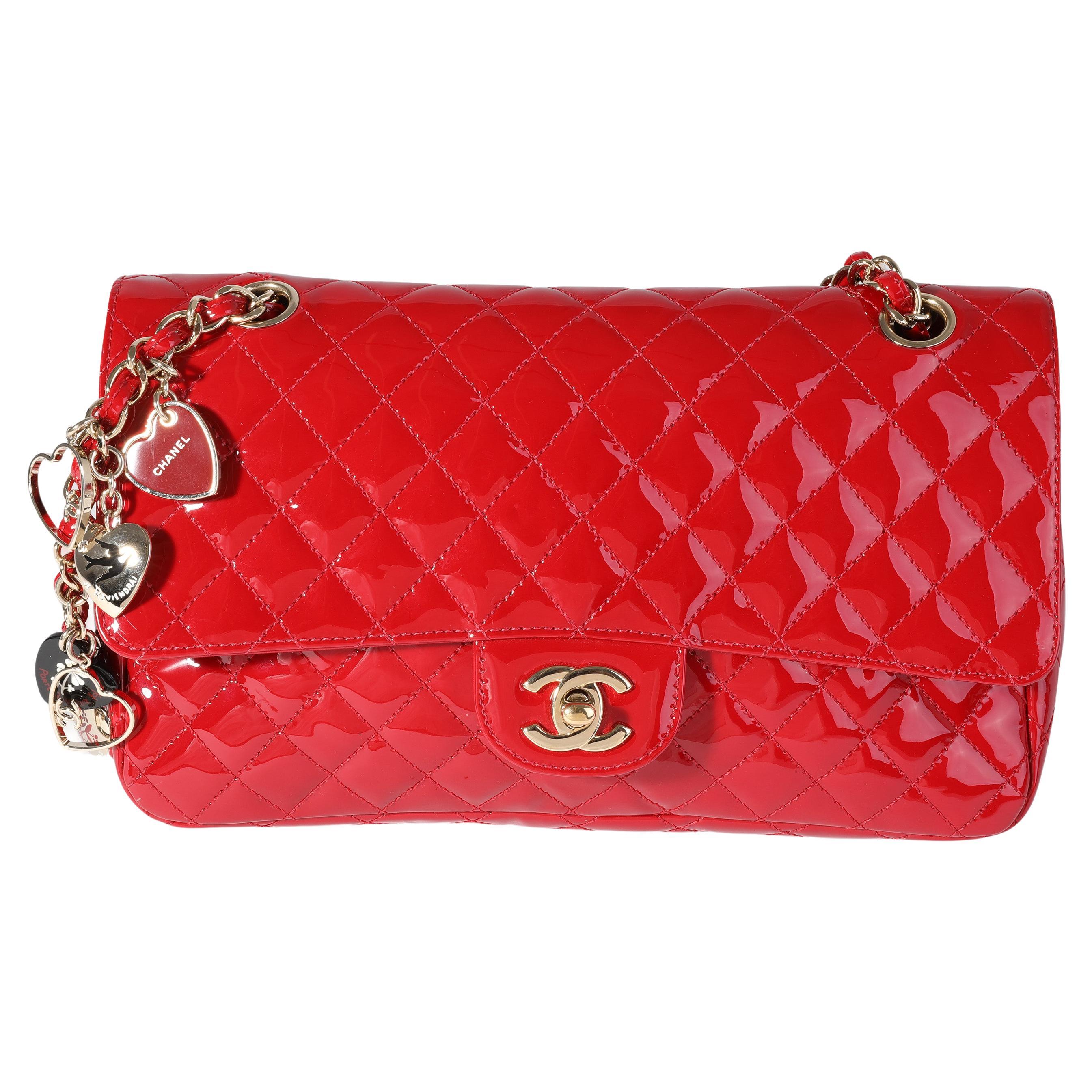 2005 Chanel Square Quilt Camellia Mini Flap Bag coral/gold at 1stDibs