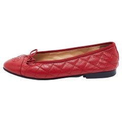 Chanel Quilted Ballet Flats - 5 For Sale on 1stDibs  chanel quilted flats, chanel  quilted shoes, quilted ballet flats chanel