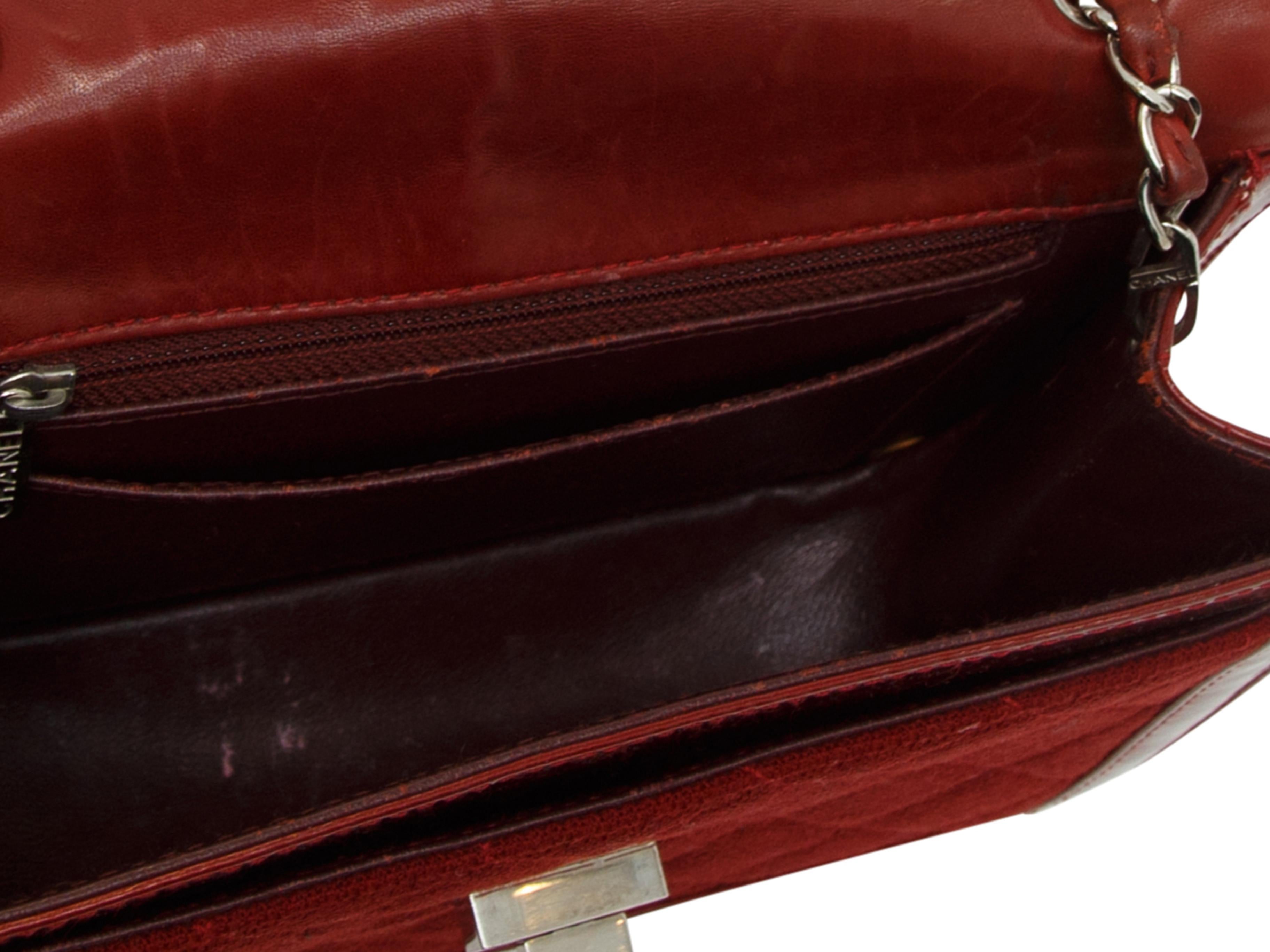 Chanel Red Reissue Cloth & Patent Bag In Good Condition In New York, NY
