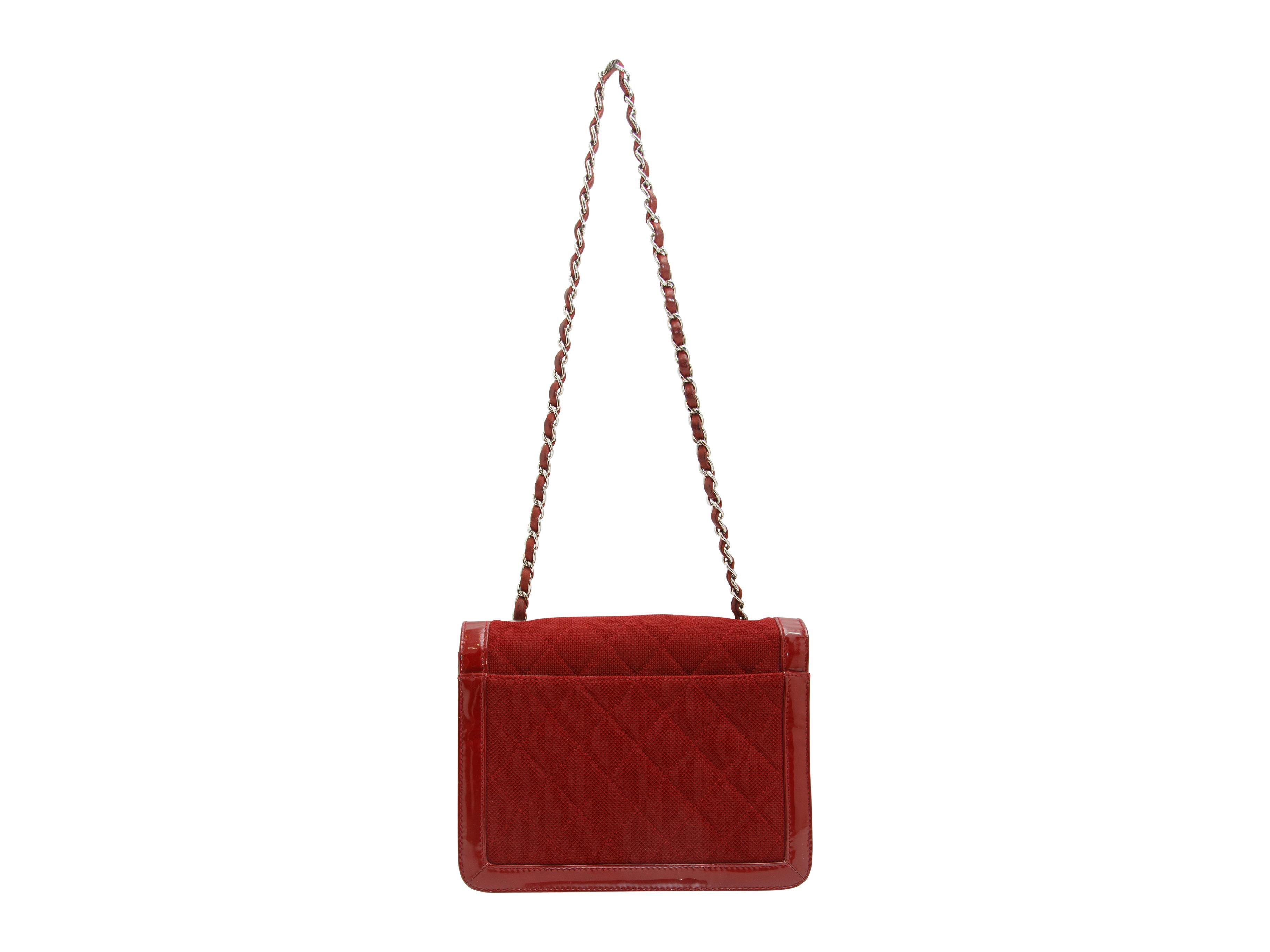 Chanel Red Reissue Cloth & Patent Bag 1
