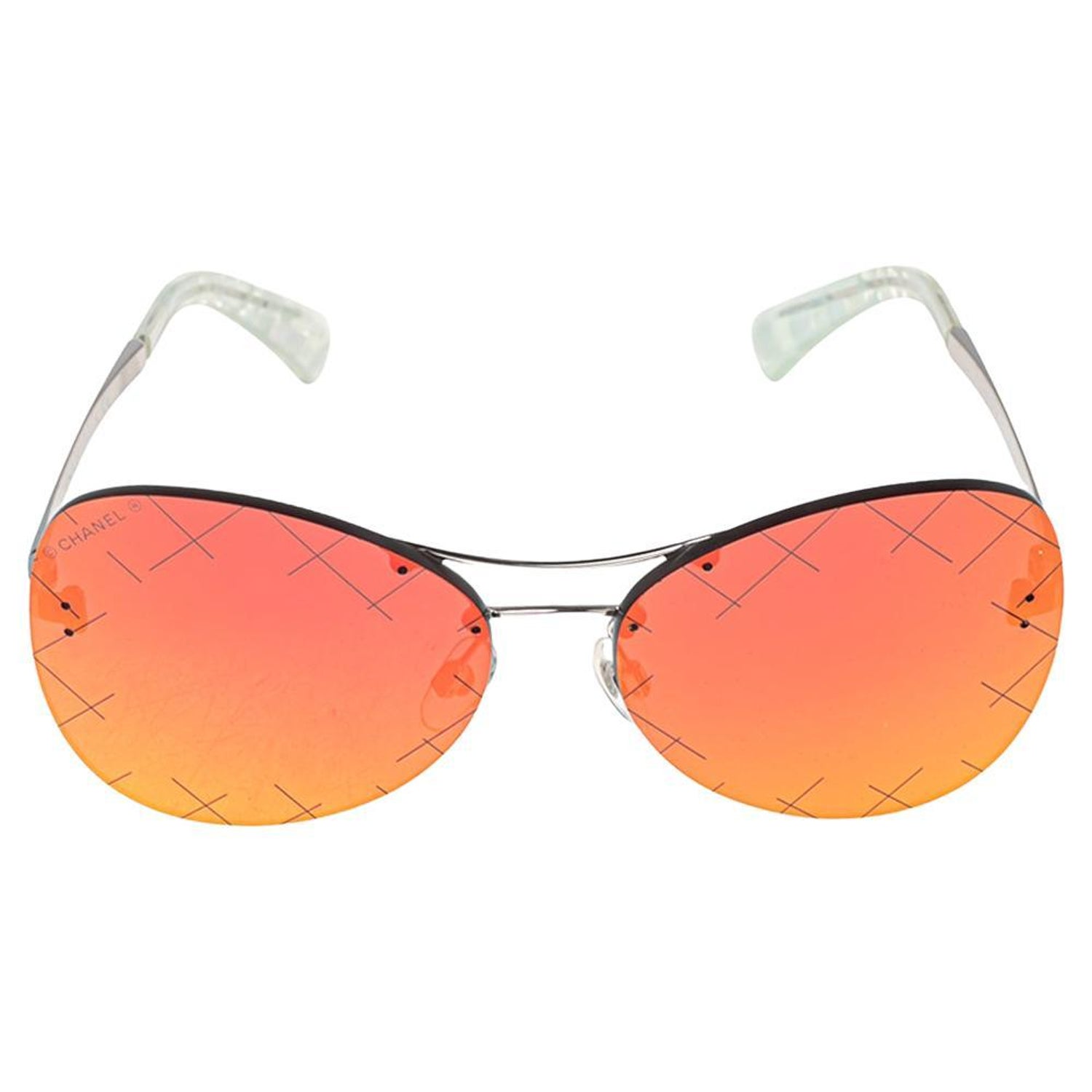 Interlocking CC Logo Shield Sunglasses
