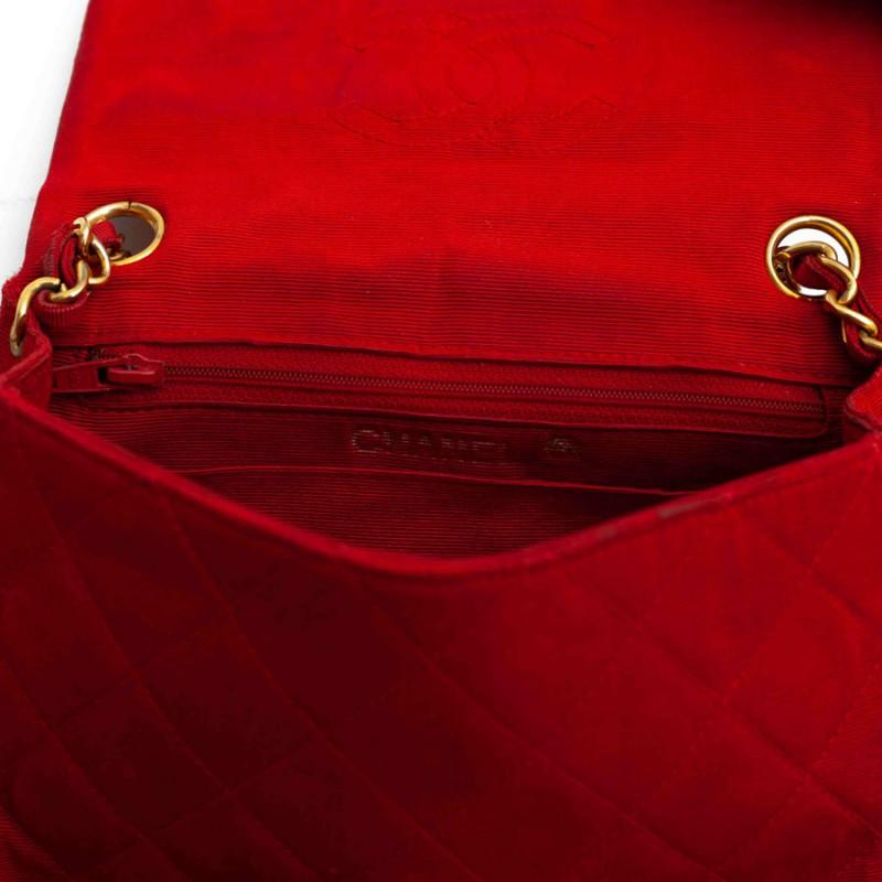CHANEL Red Timeless Mini Bag 10