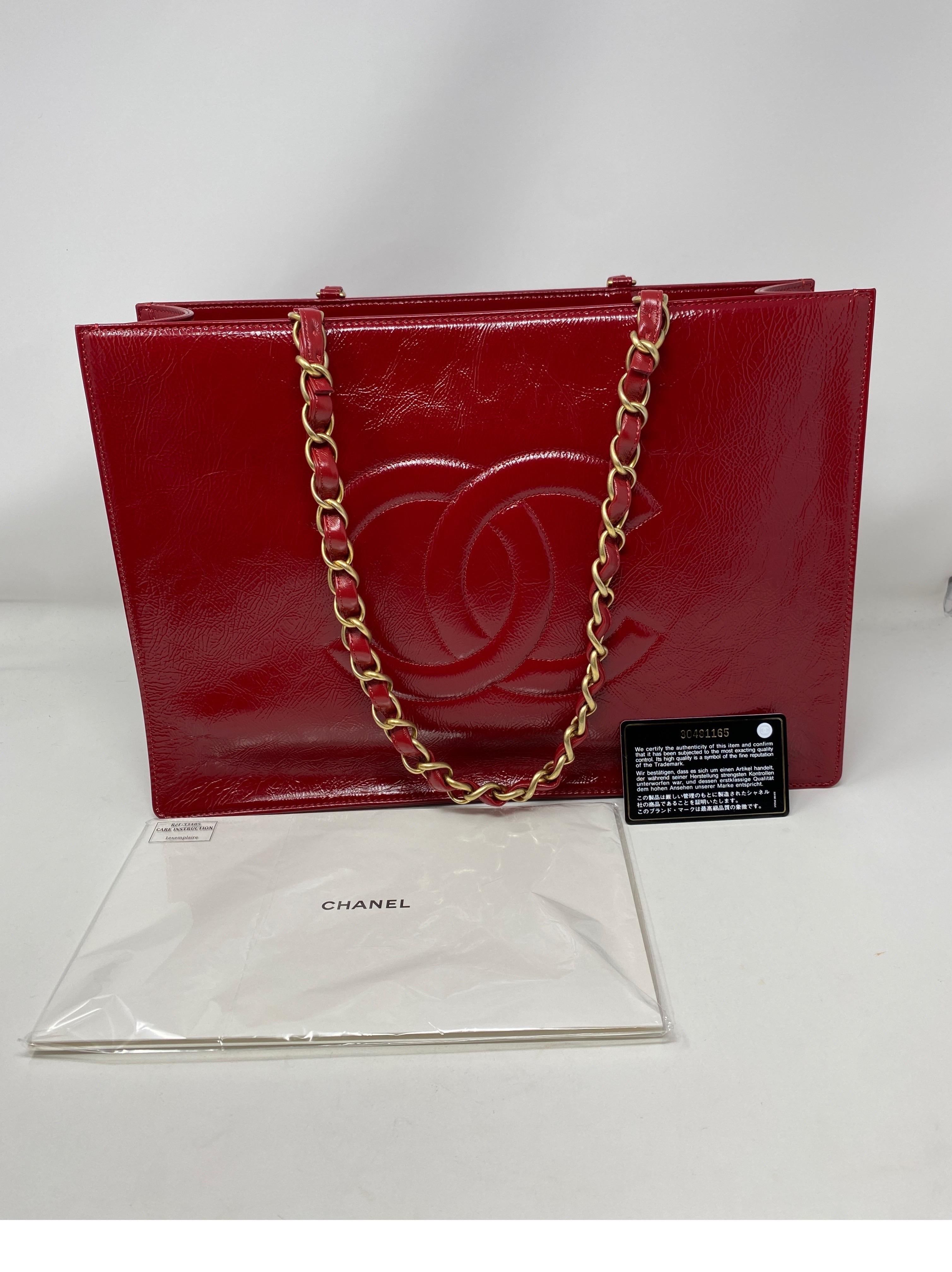 Chanel Red Tote  5