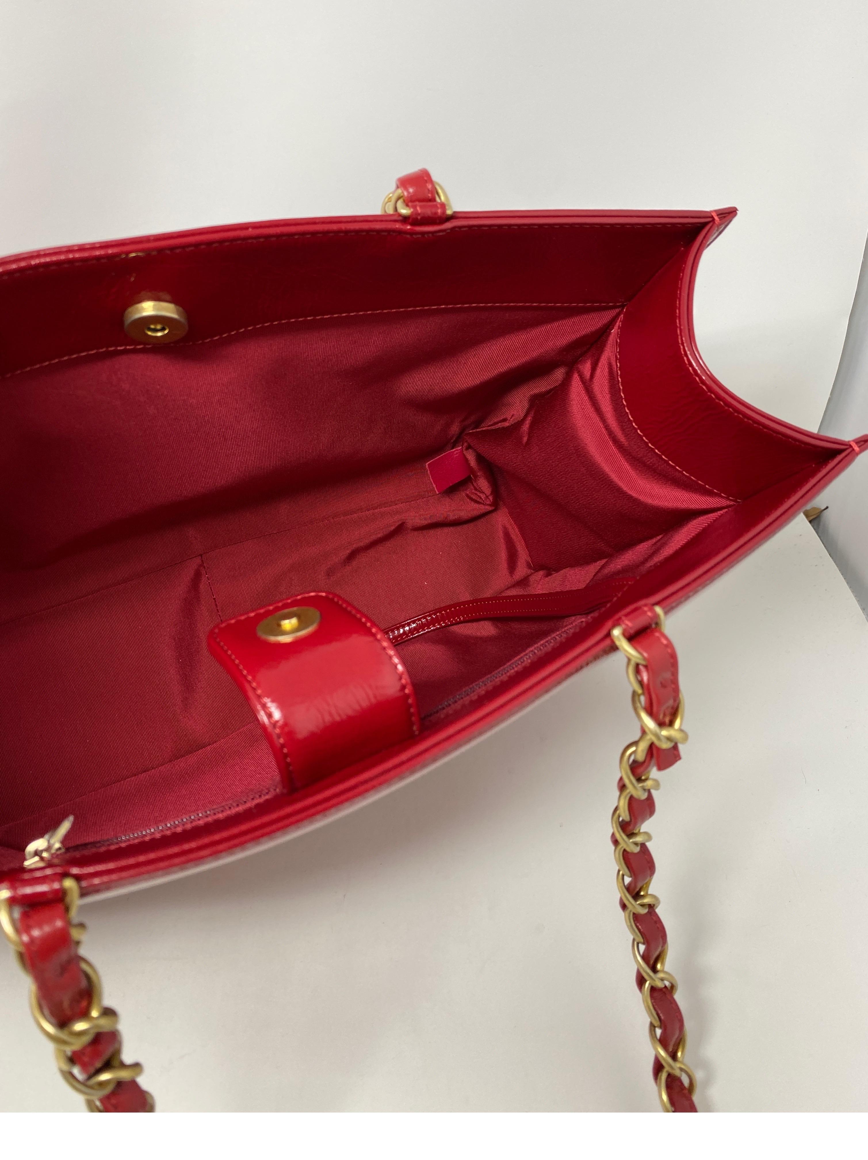 Chanel Red Tote 9