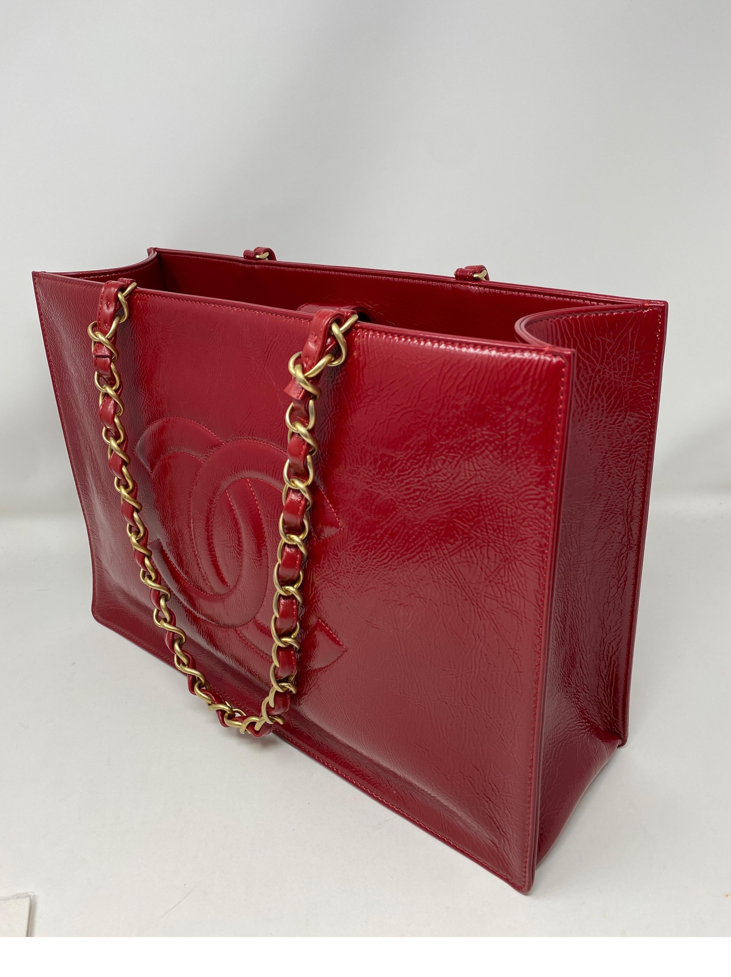 Chanel Red Tote  11