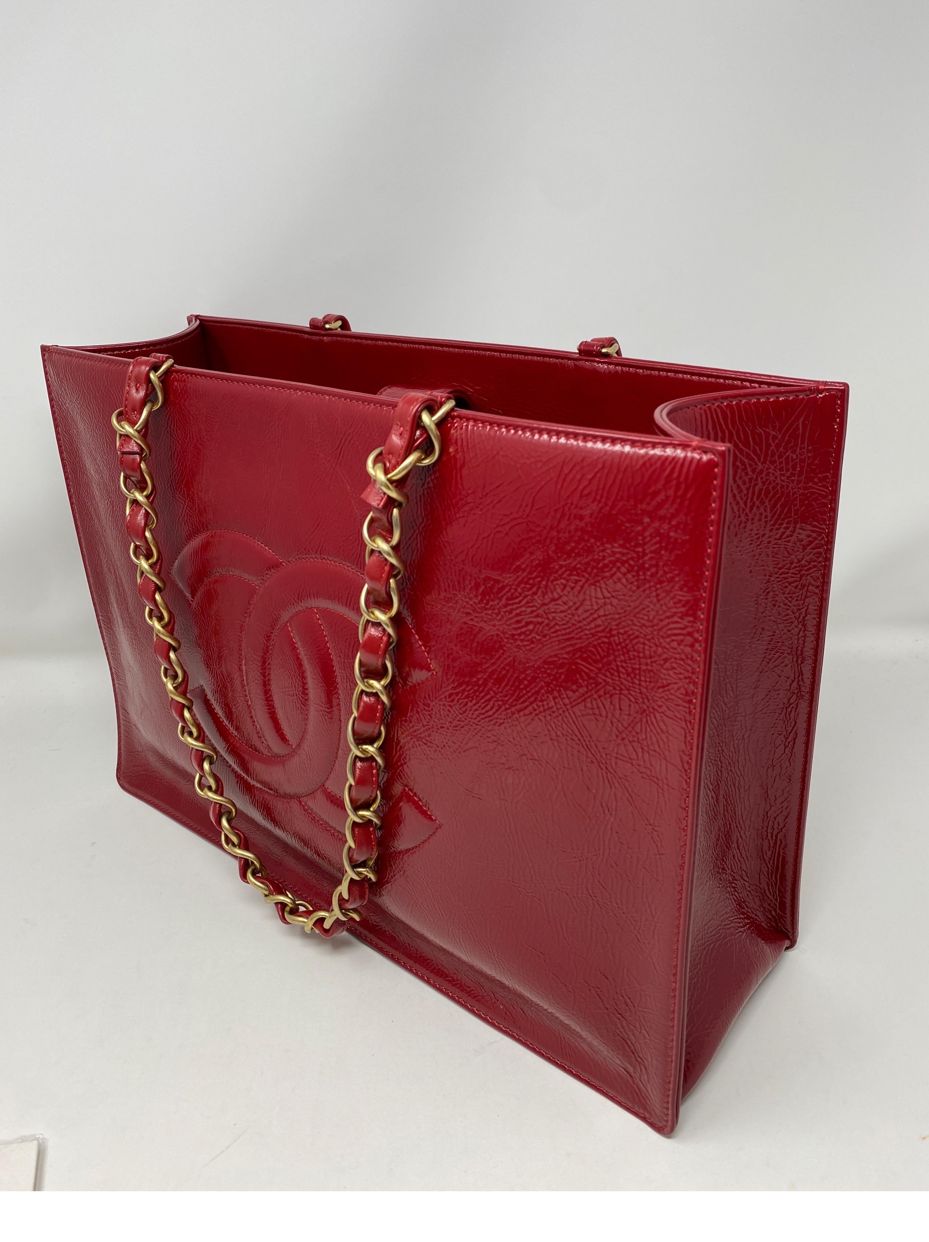 Chanel Red Tote 11