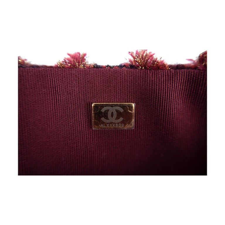 Chanel Red Tweed Flap Bag - '20s For Sale at 1stDibs