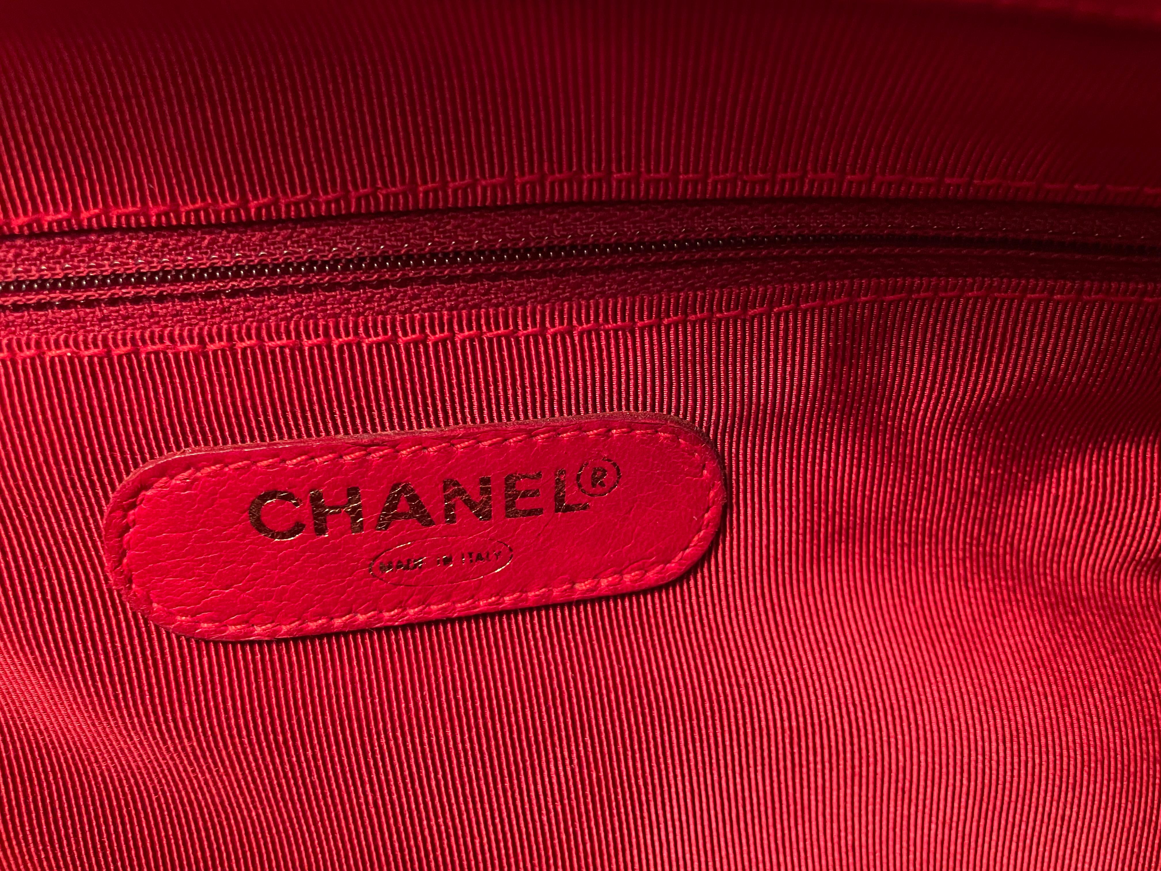 Chanel red Weekender Bag 7