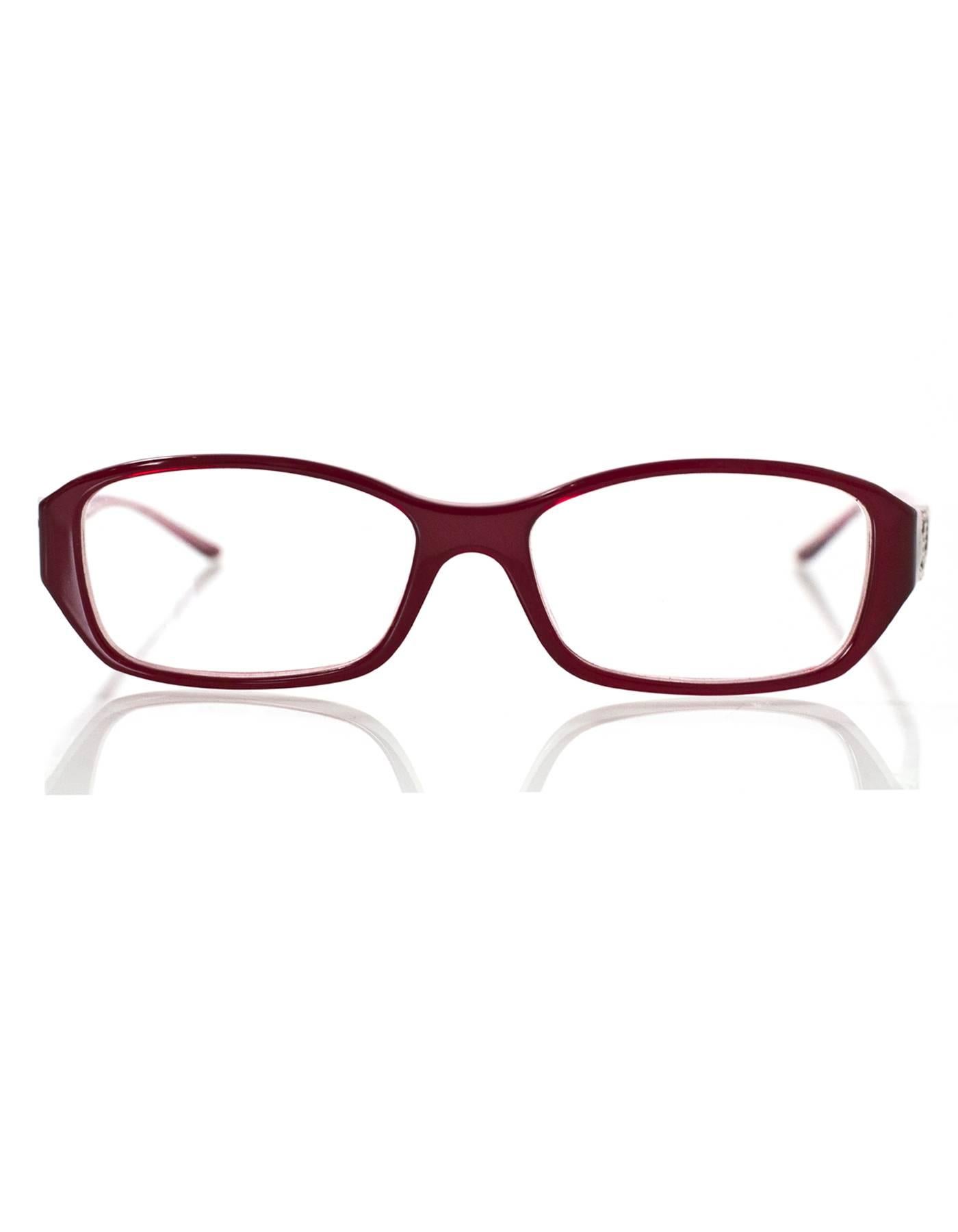 red chanel eyeglasses