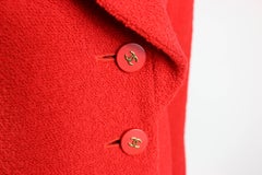 Chanel Red Wool Jacket (Unworn With Original Tag)