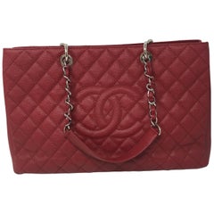 Chanel Red XL GST Caviar Bag