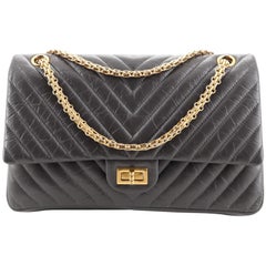 Chanel Reissue 2.55 Flap Bag Chevron Aged Calfskin 225
