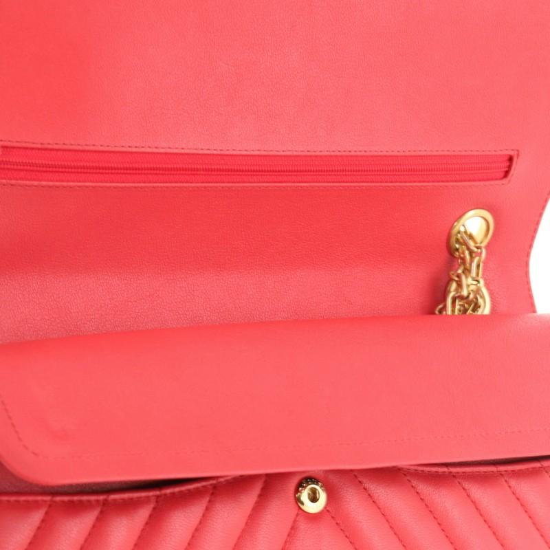Red Chanel Reissue 2.55 Flap Bag Chevron Sheepskin 226 