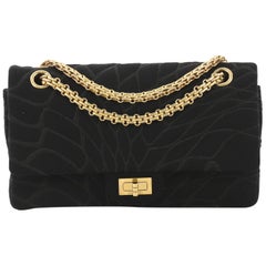 Chanel Reissue 2.55 Flap Bag Embroidered Jersey 225