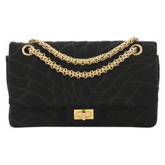 Chanel Reissue 2.55 Flap Bag Embroidered Jersey 225