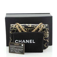 Chanel Reissue 2.55 Flap Bag Graffiti Crocodile Embossed Calfskin Mini