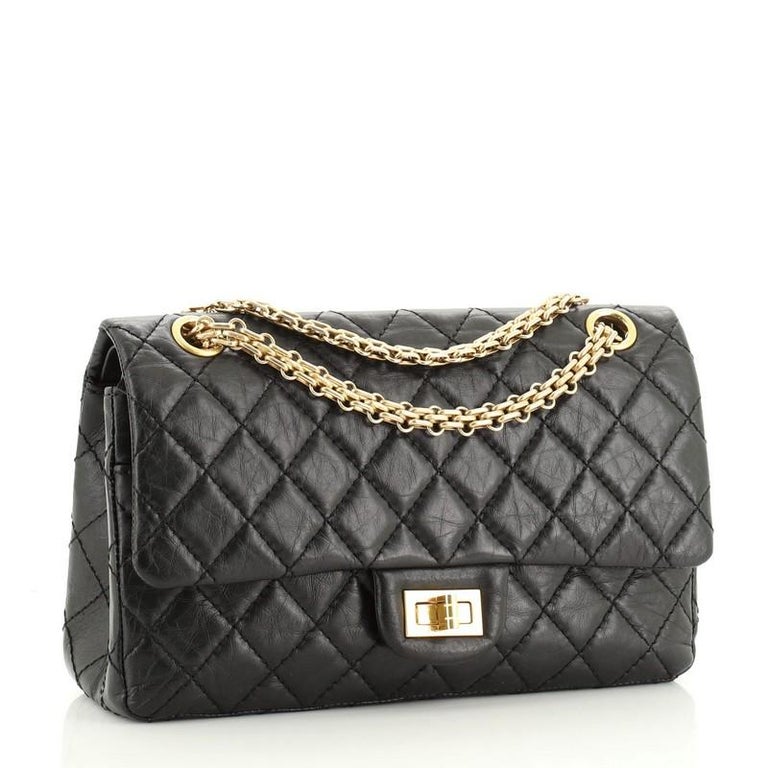 Chanel Reissue 2.55 Flap Bag Quilted Aged Calfskin 225 at 1stDibs