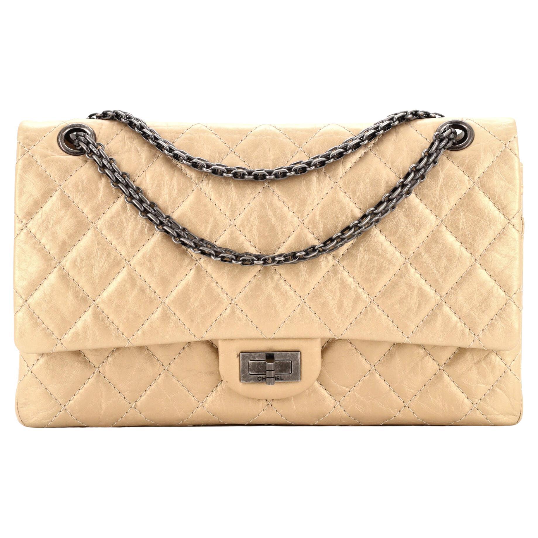 Chanel Reissue 2.55 Flap Bag Quilted Aged Calfskin 226 For Sale at 1stDibs