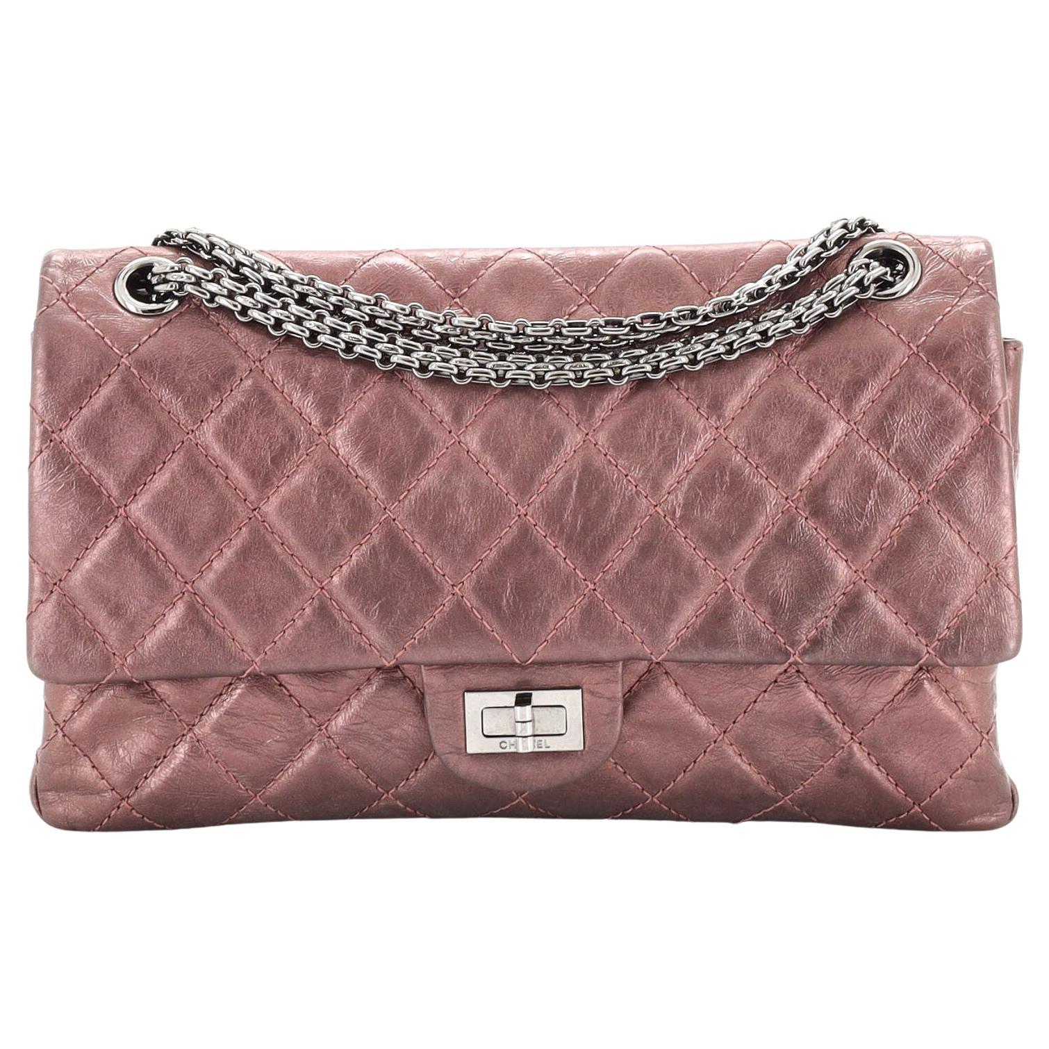 Chanel Reissue 2.55 Flap Bag Quilted Aged Calfskin 226 For Sale