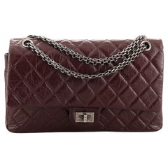 Chanel Reissue 2.55 Klappentasche aus gestepptem gealtertem Kalbsleder 226