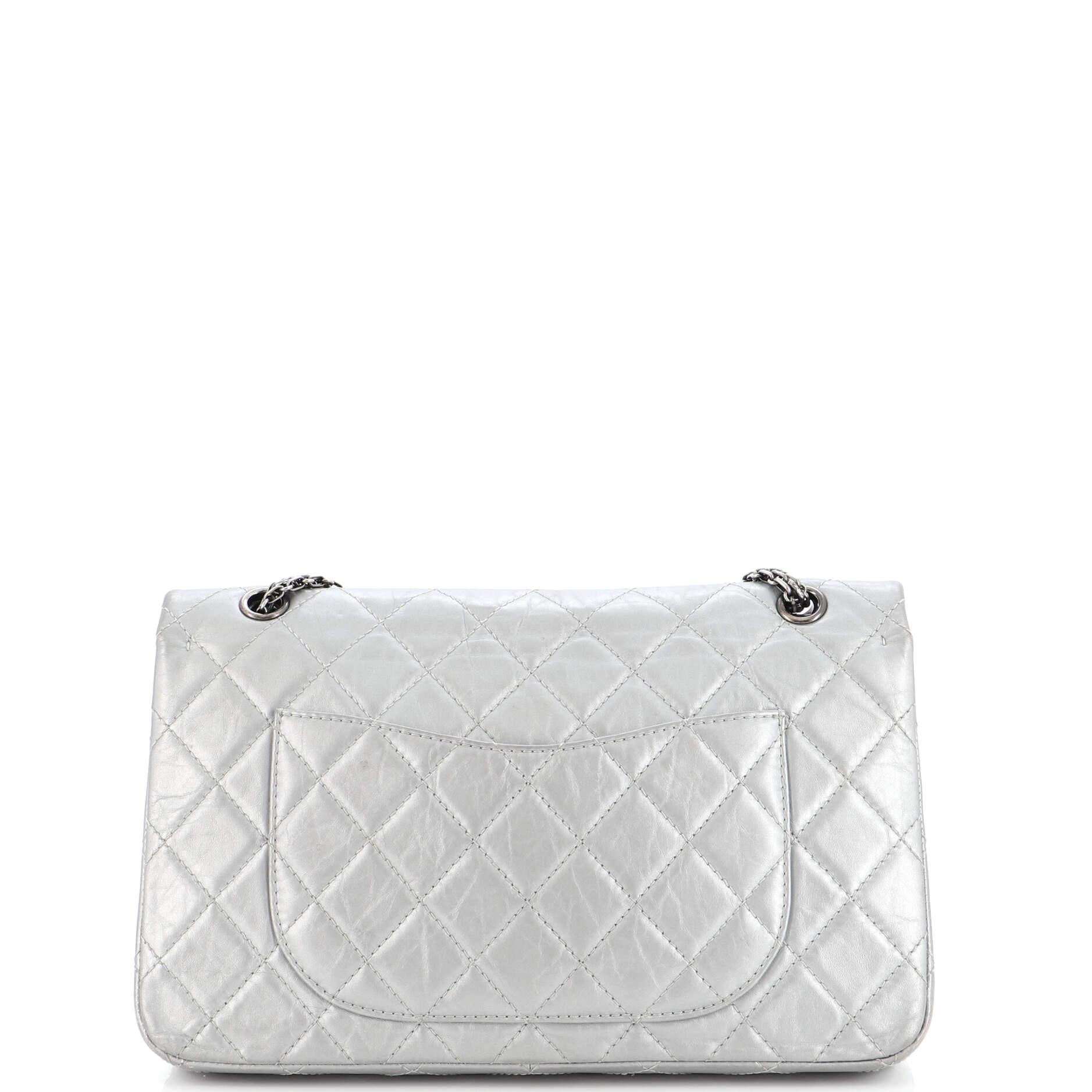 Women's or Men's Chanel Reissue 2.55 Flap Bag Quilted Aged Calfskin 227