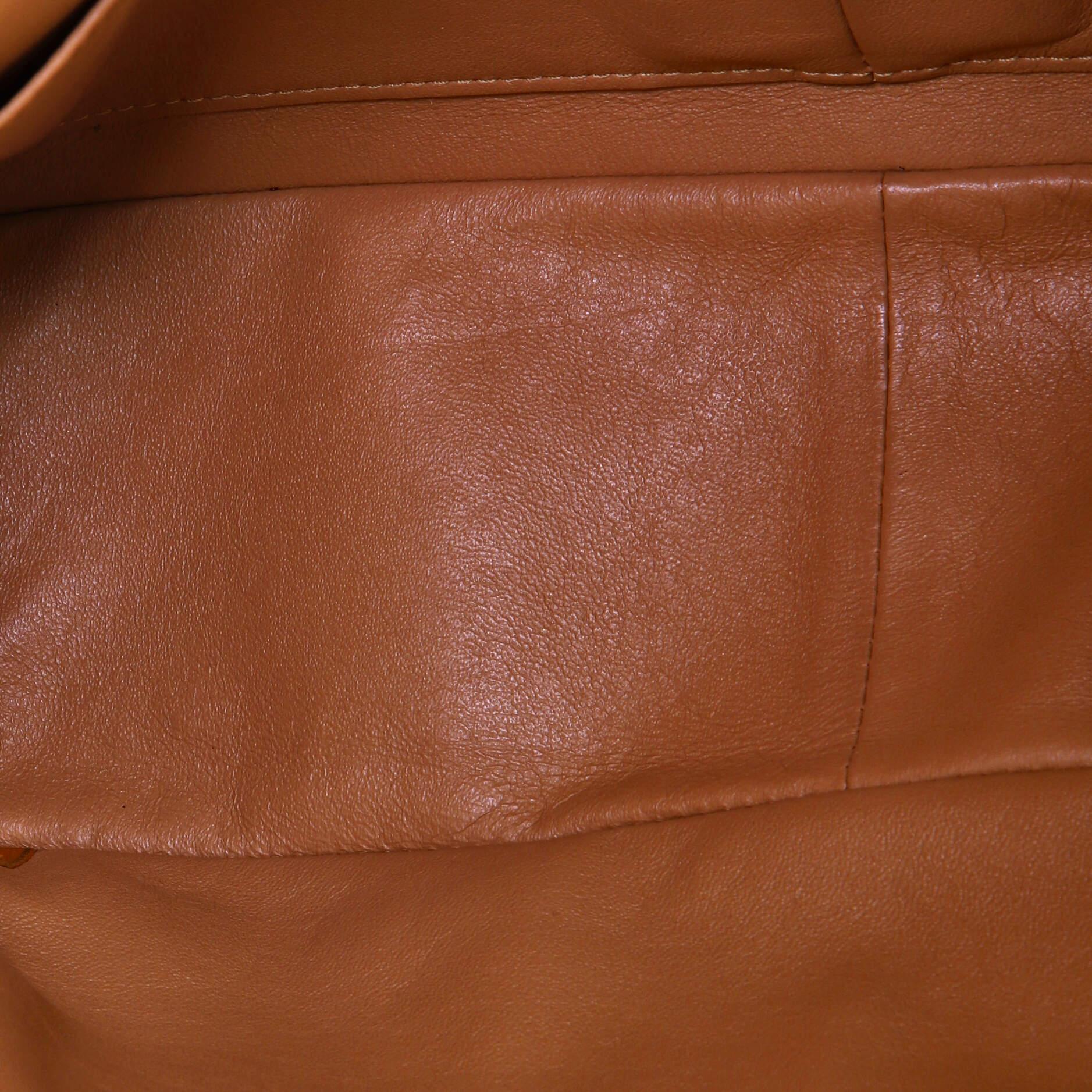 Orange Chanel Reissue 2.55 Flap Bag Quilted Aged Calfskin 227