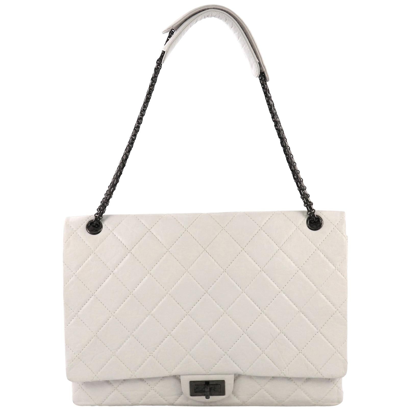 Chanel Reissue 2.55 Flap Bag Quilted Aged Calfskin XL