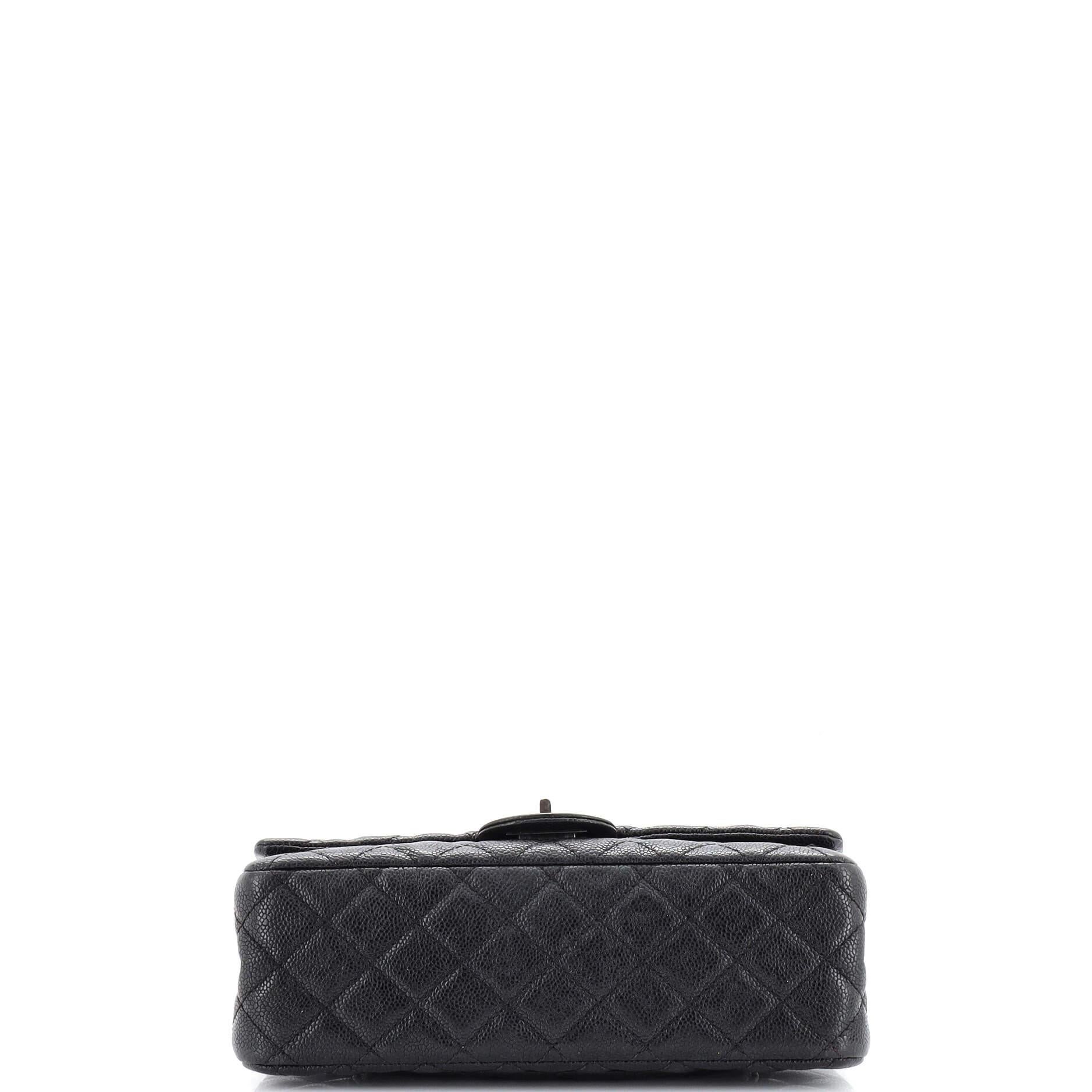 Women's or Men's Chanel Reissue 2.55 Flap Bag Quilted Caviar 225