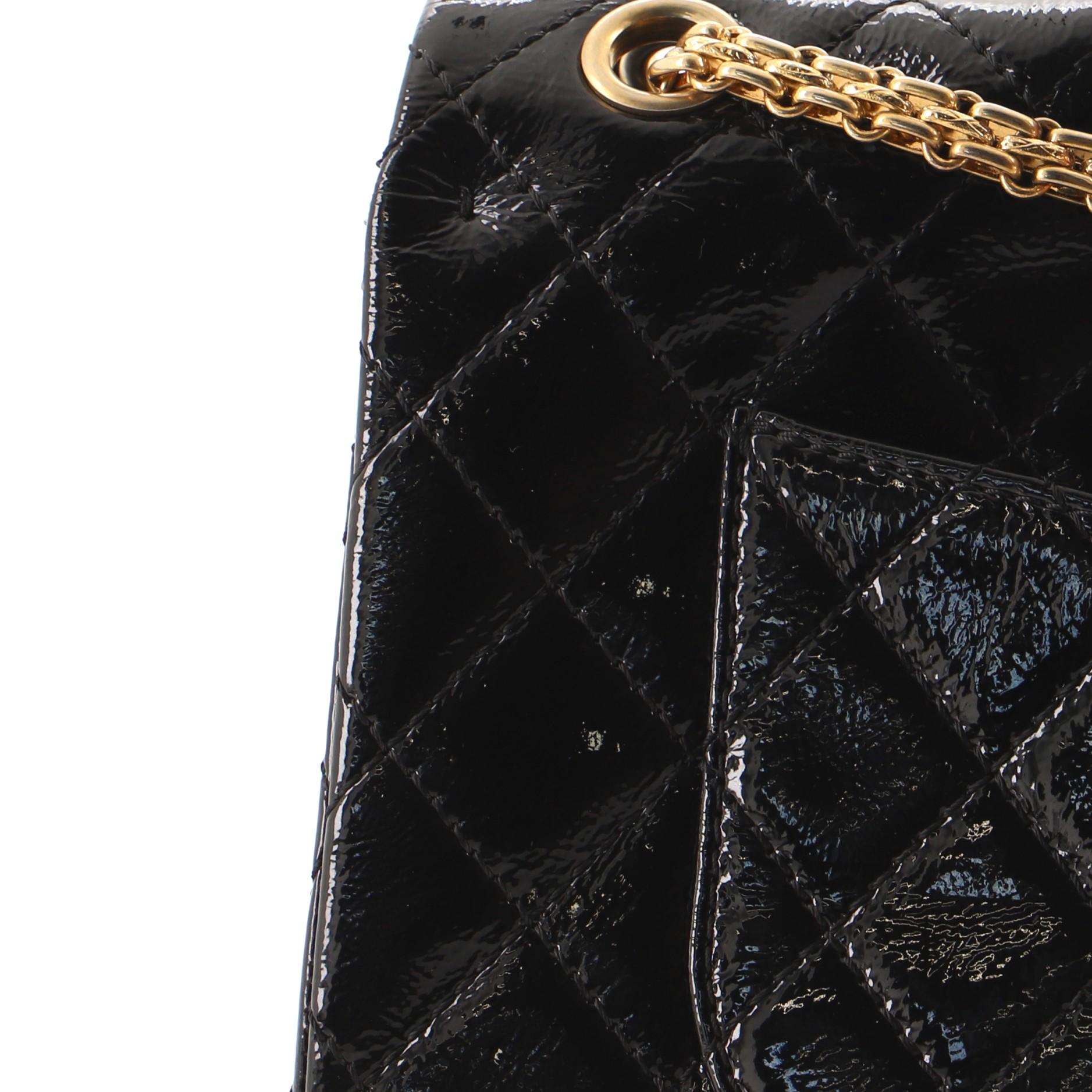 Chanel Reissue 2.55 Flap Bag Quilted Crinkled Patent 226 1