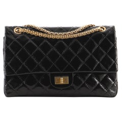 Chanel Reissue 2.55 Flap Bag Quilted Crinkled Patent 226