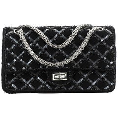 Chanel Reissue 2.55 Flap Bag Quilted Embellished Grosgrain 225