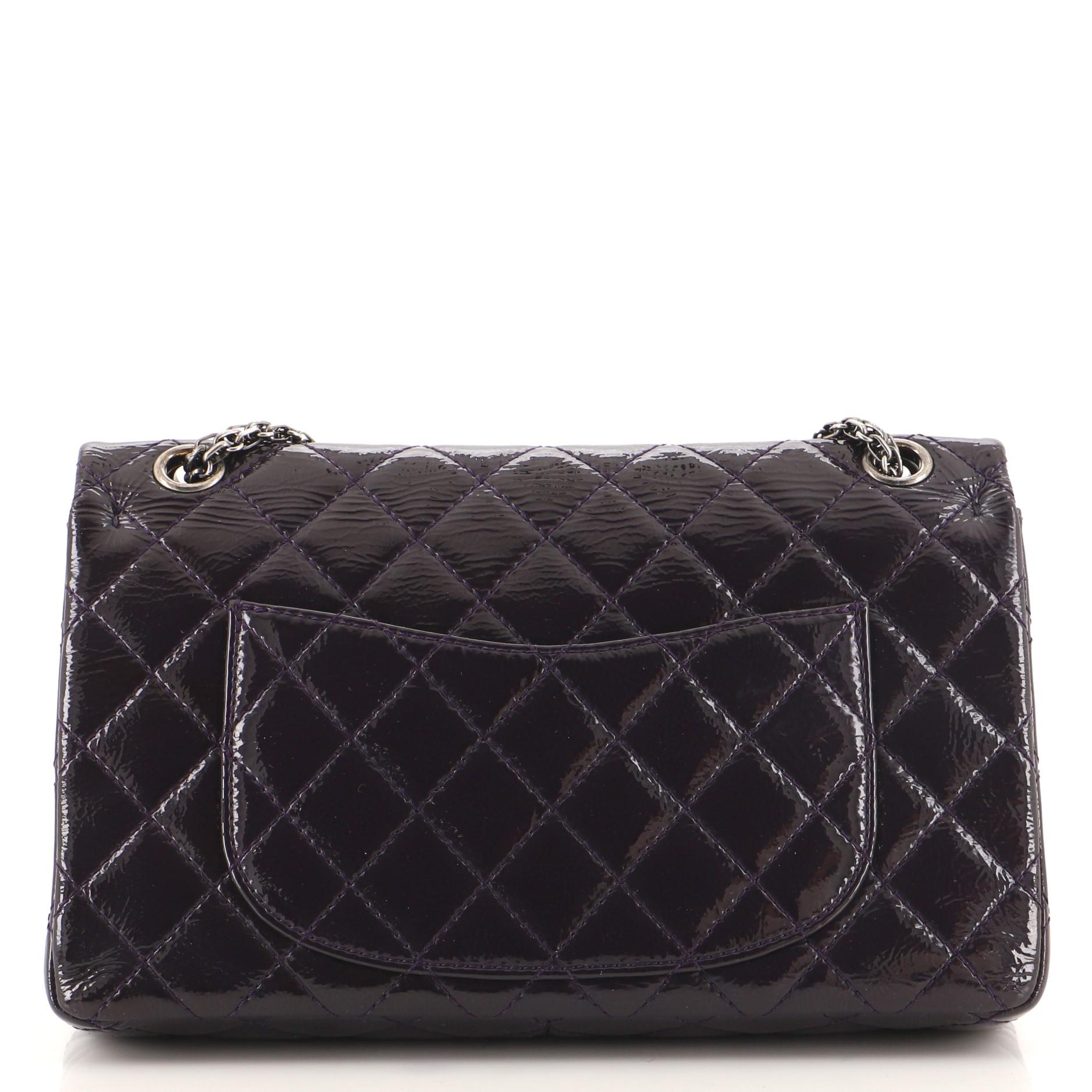 Chanel Reissue 2.55 Flap Bag Quilted Glazed Calfskin 226 In Fair Condition In NY, NY