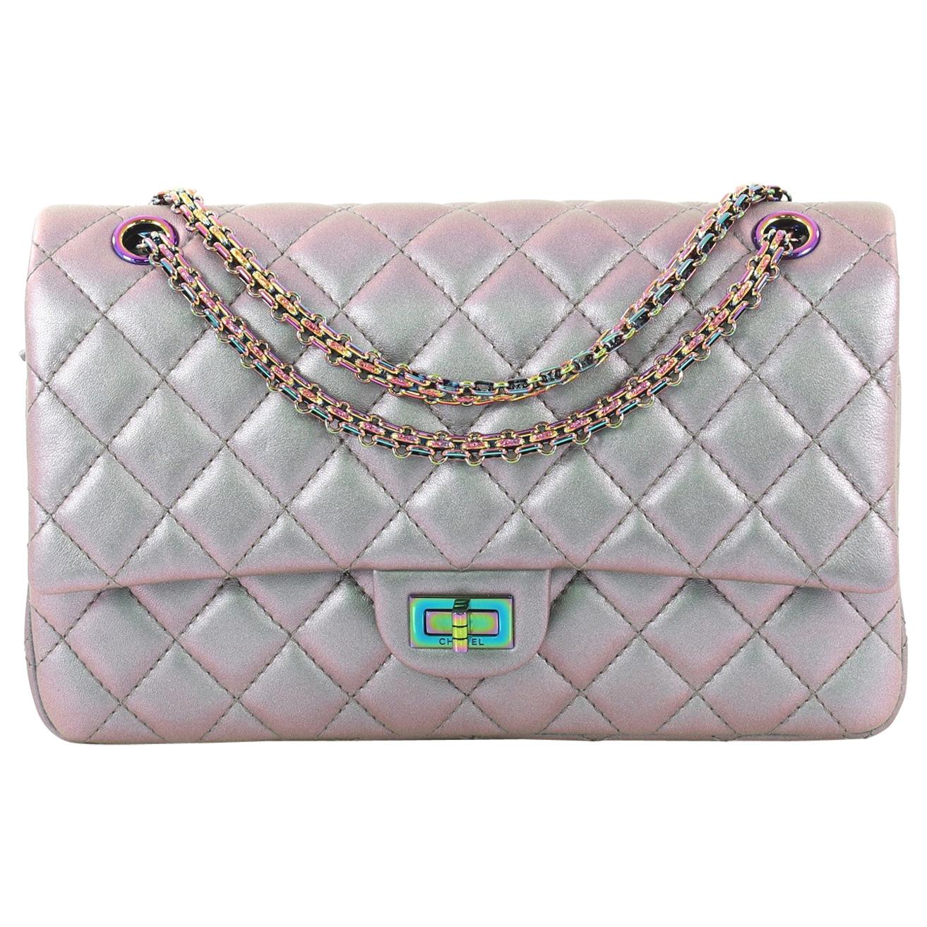 Chanel Reissue 2.55 Flap Bag Quilted Iridescent Lambskin 226