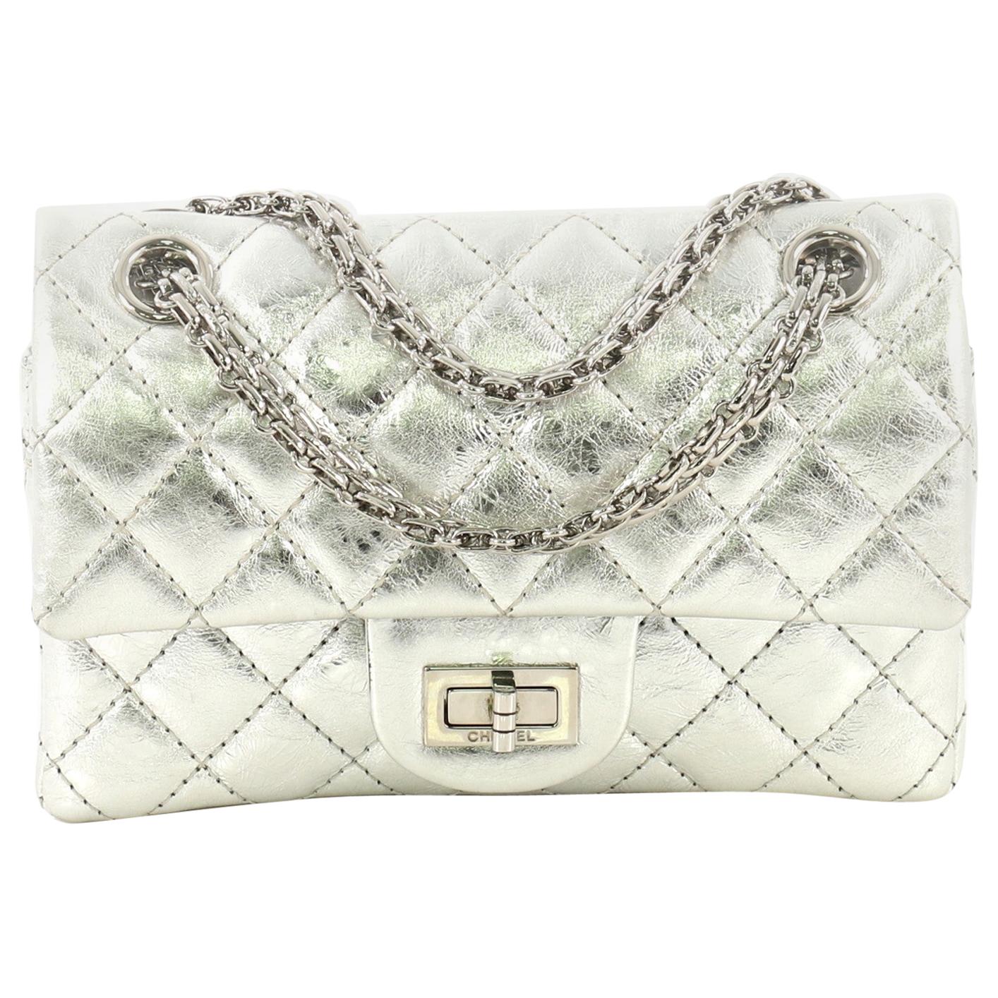 Chanel Reissue 2.55 Flap Bag Quilted Metallic Aged Calfskin 224