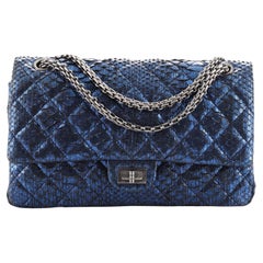 Chanel Reissue 2.55 Flap Bag Quilted Metallic Python 226