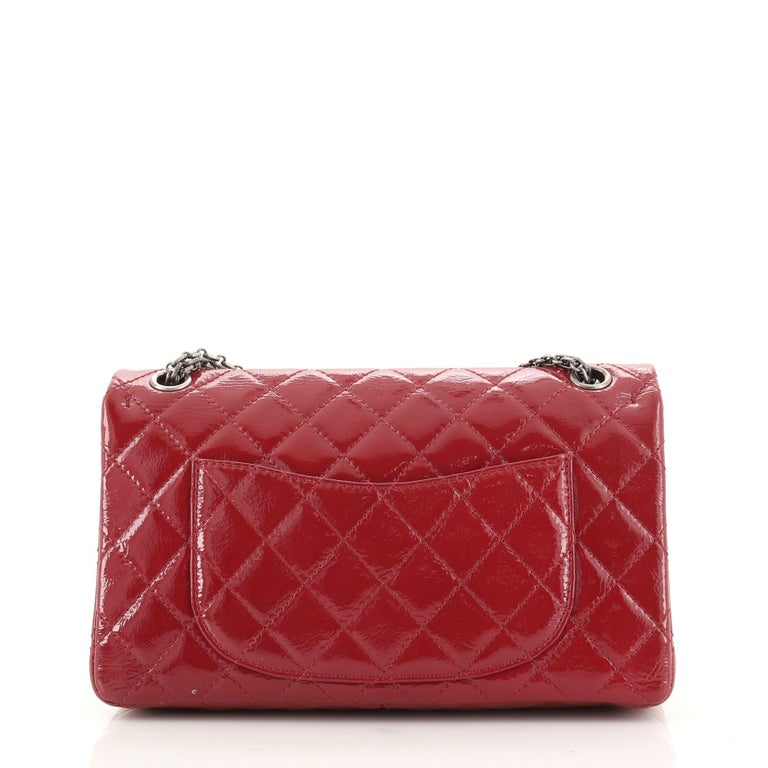 Chanel Reissue 2.55 Flap Bag Quilted Patent 226 at 1stDibs