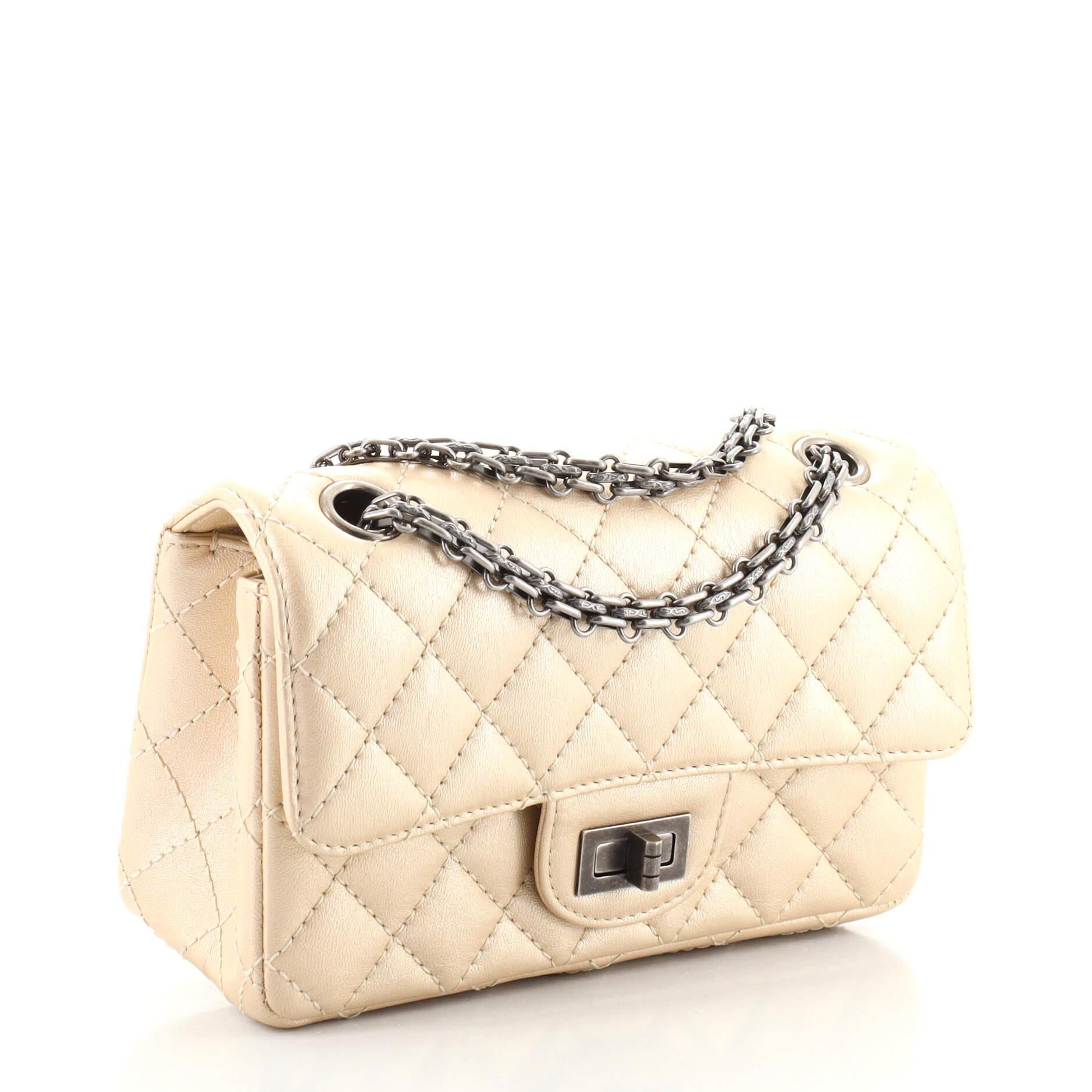 chanel 2.55 mini beige