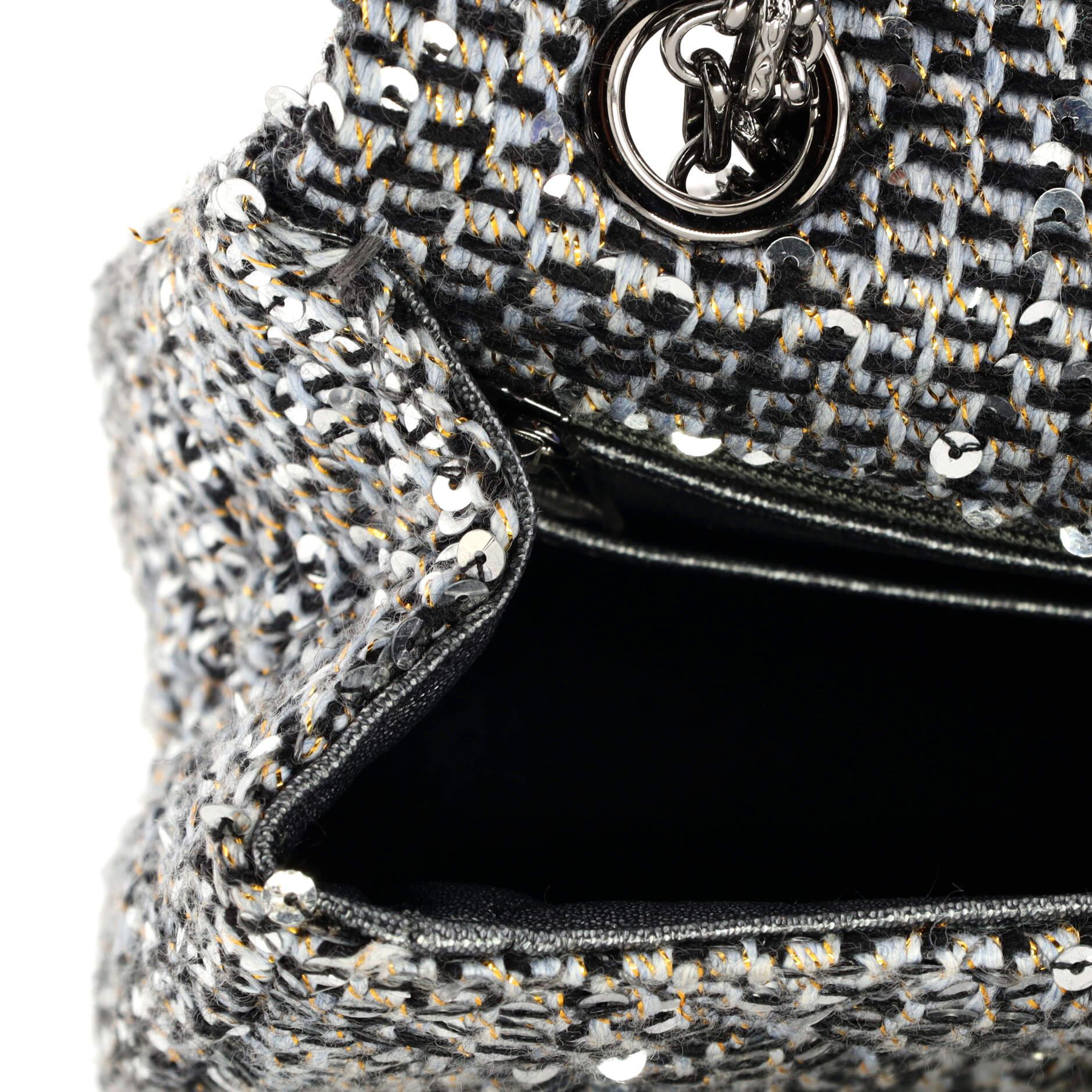 Chanel Reissue 2.55 Flap Bag Quilted Tweed and Sequins Mini 4