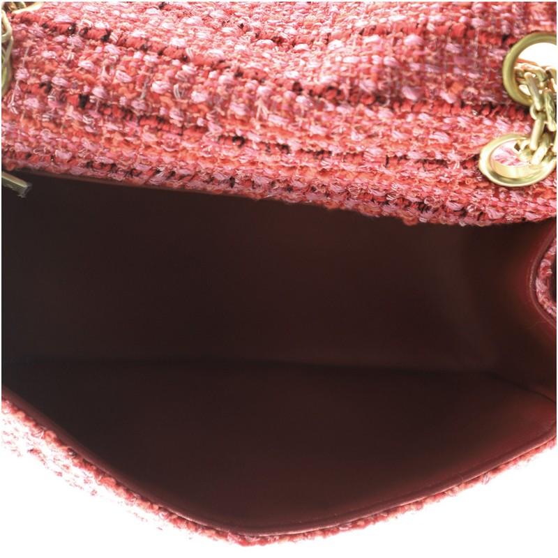 Pink Chanel Reissue 2.55 Flap Bag Quilted Tweed Mini