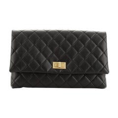 Chanel Reissue 2.55 Flap Clutch Quilted Leather