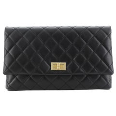 Chanel Reissue 2.55 Flap Clutch Quilted Leather