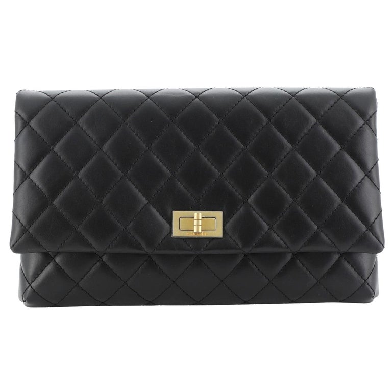 Chanel Reissue 2.55 Flap Clutch Quilted Leather at 1stDibs | chanel reissue  clutch, chanel 2.55 clutch, chanel 255 clutch