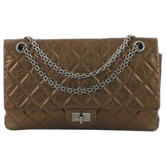 Chanel Reissue 2.55 Handbag Quilted Metallic Aged Calfskin 22