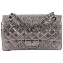 Chanel Reissue 2.55 Handbag Quilted Metallic Aged Calfskin 225