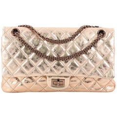 Chanel Reissue 2.55 Handbag Quilted Metallic Aged Calfskin 226