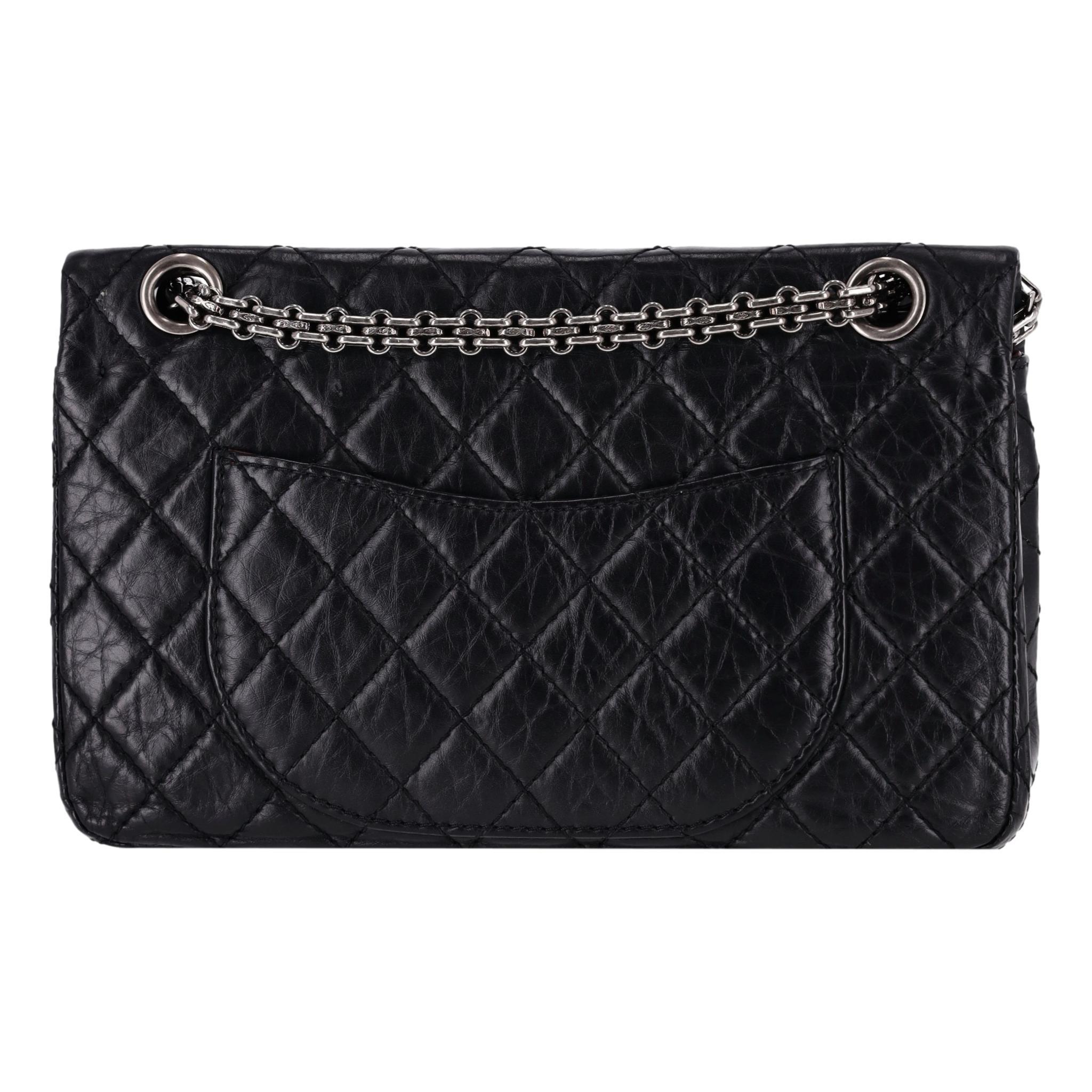 Chanel Reissue 2.55 Lucky Charm Double Flap Leather Bag For Sale 1